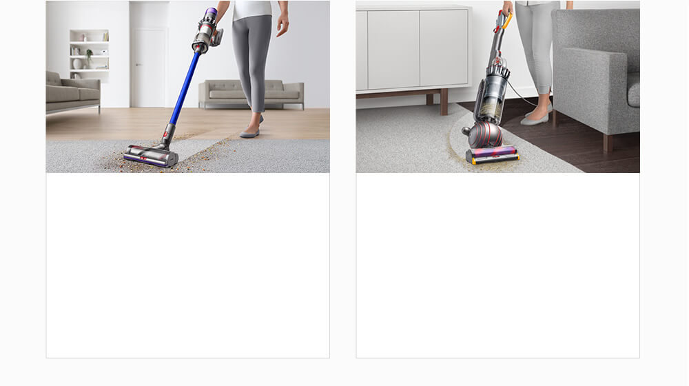 Dyson cordfree vacuum cleaner and Dyson upright vacuum cleaner